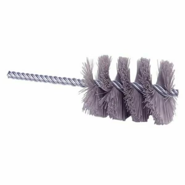 Power Tube Brush, 1-3/4 in Brush Dia, 2-1/2 in Brush L, 5-1/2 in Overall L, Nylon/Silicon Carbide Fi, Nylox, Mfr#: 21312
